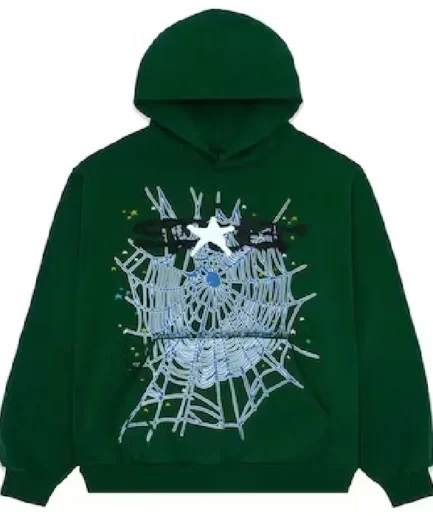 Sp5der Hoodie Hunter Green