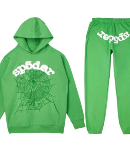 Green Tracksuit with White Printed